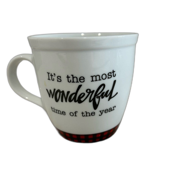 Collin’s “It’s the most wonderful time of the year”  Ceramic Mug LNWOT - Picture 3 of 8